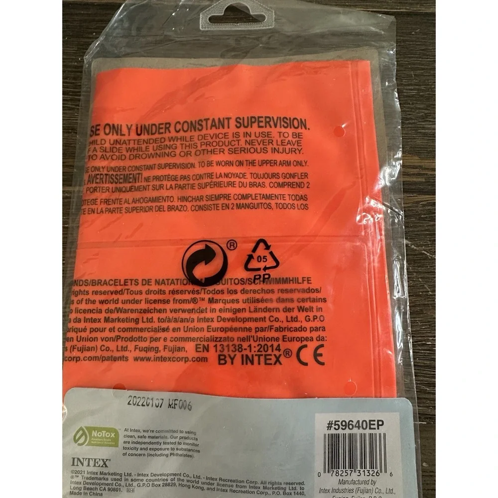 Intex Kids Swim Floaties 3-6‎ Years Arm Bands One Pair Swimming Safety